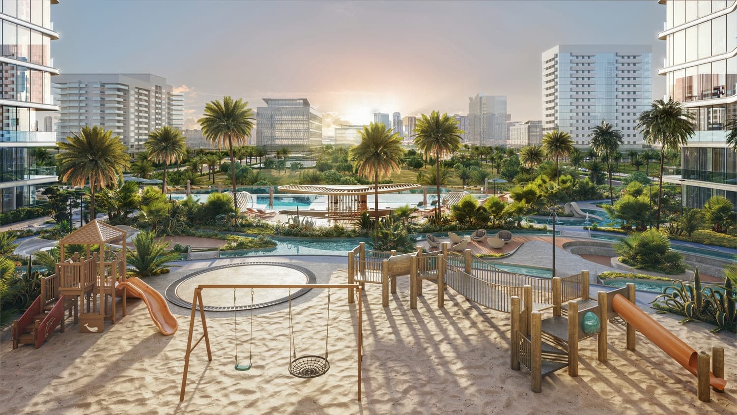 Verano by Prescott amenity Outdoor Kids Play Area - Dubai Studio City, Dubai - by Prescott