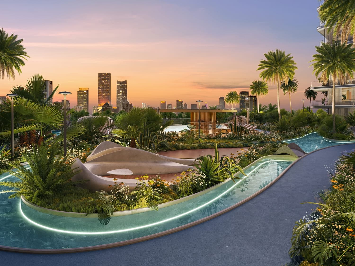 Verano by Prescott amenity Zen Garden - Dubai Studio City, Dubai - by Prescott
