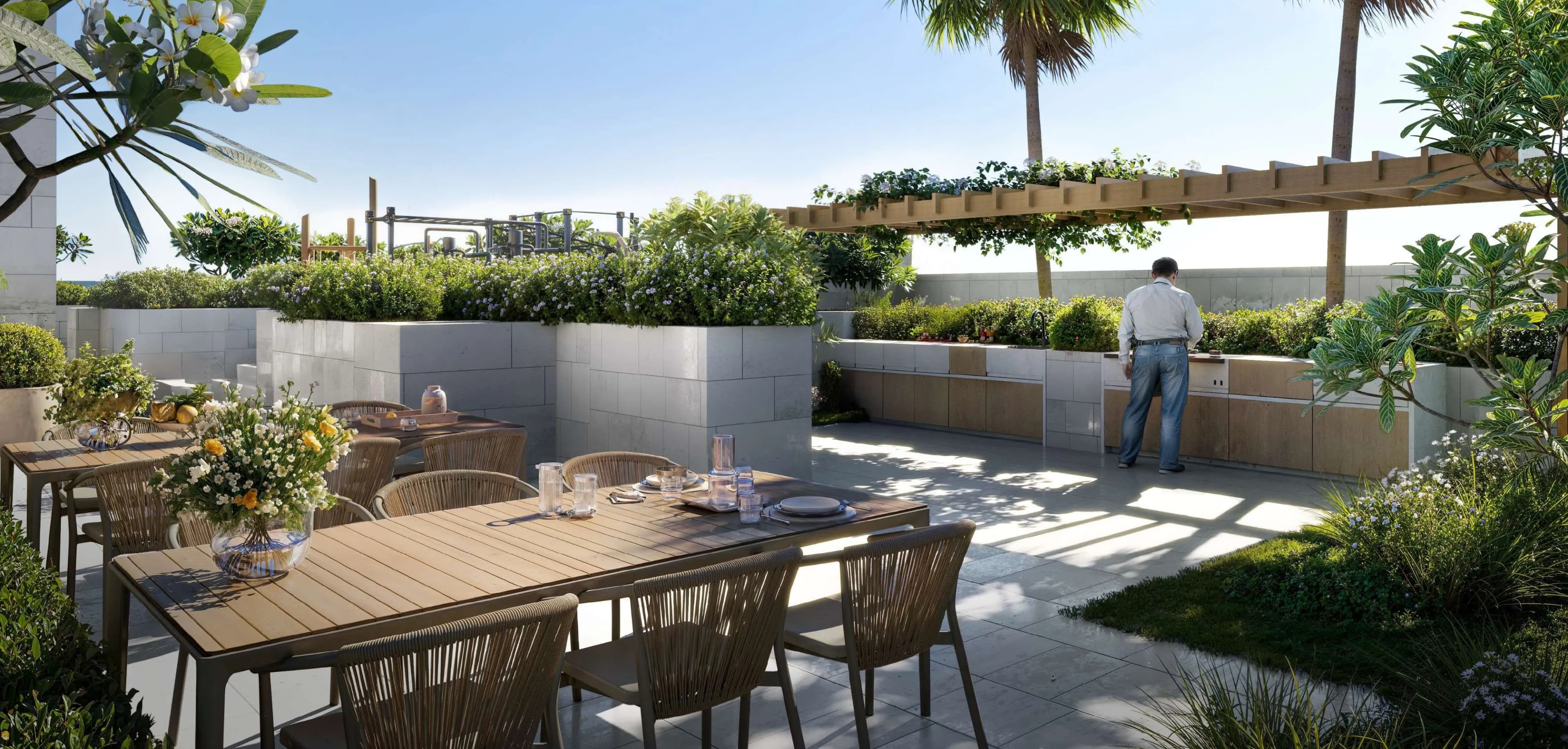 VERDAN1A 5 amenity BBQ Area - Dubai Land Residence Complex, Dubai - by Object 1