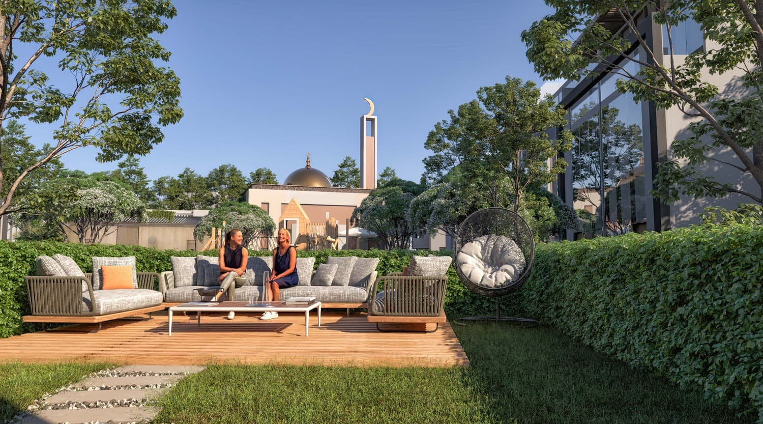 Verdana Empire amenity Shaded Seating Areas - Dubai Investments Park, Dubai - by Reportage Properties