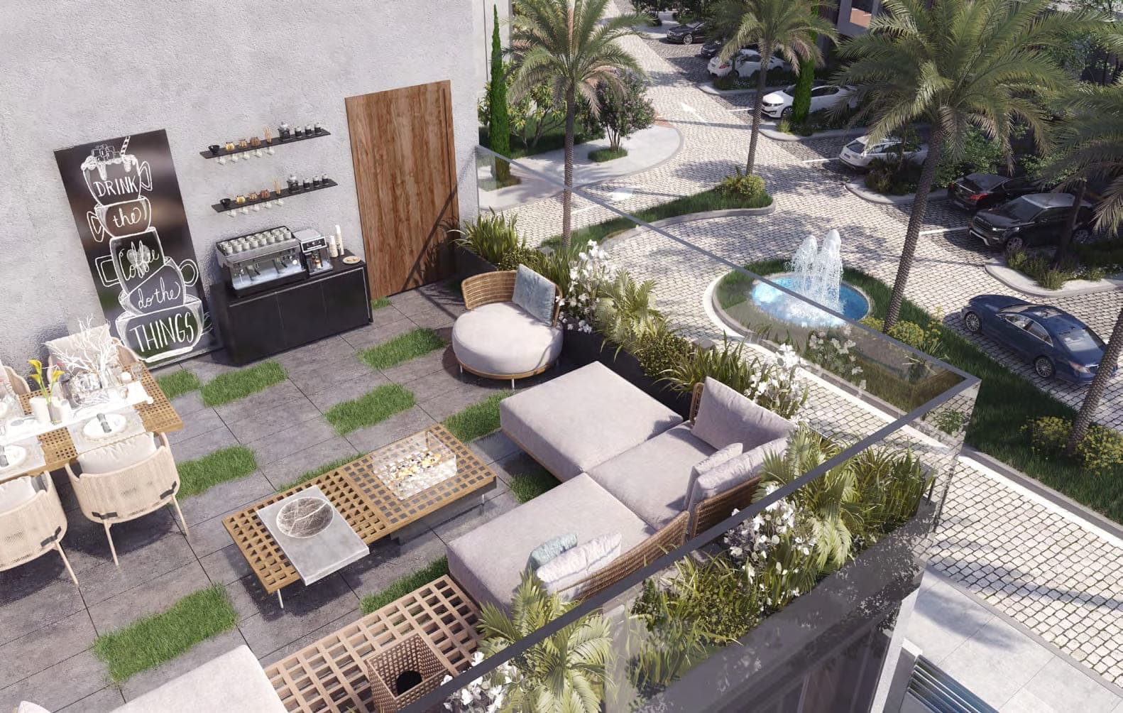 Verdana II amenity Shaded Seating Area in Dubai Investments Park, Dubai, by Reportage Properties