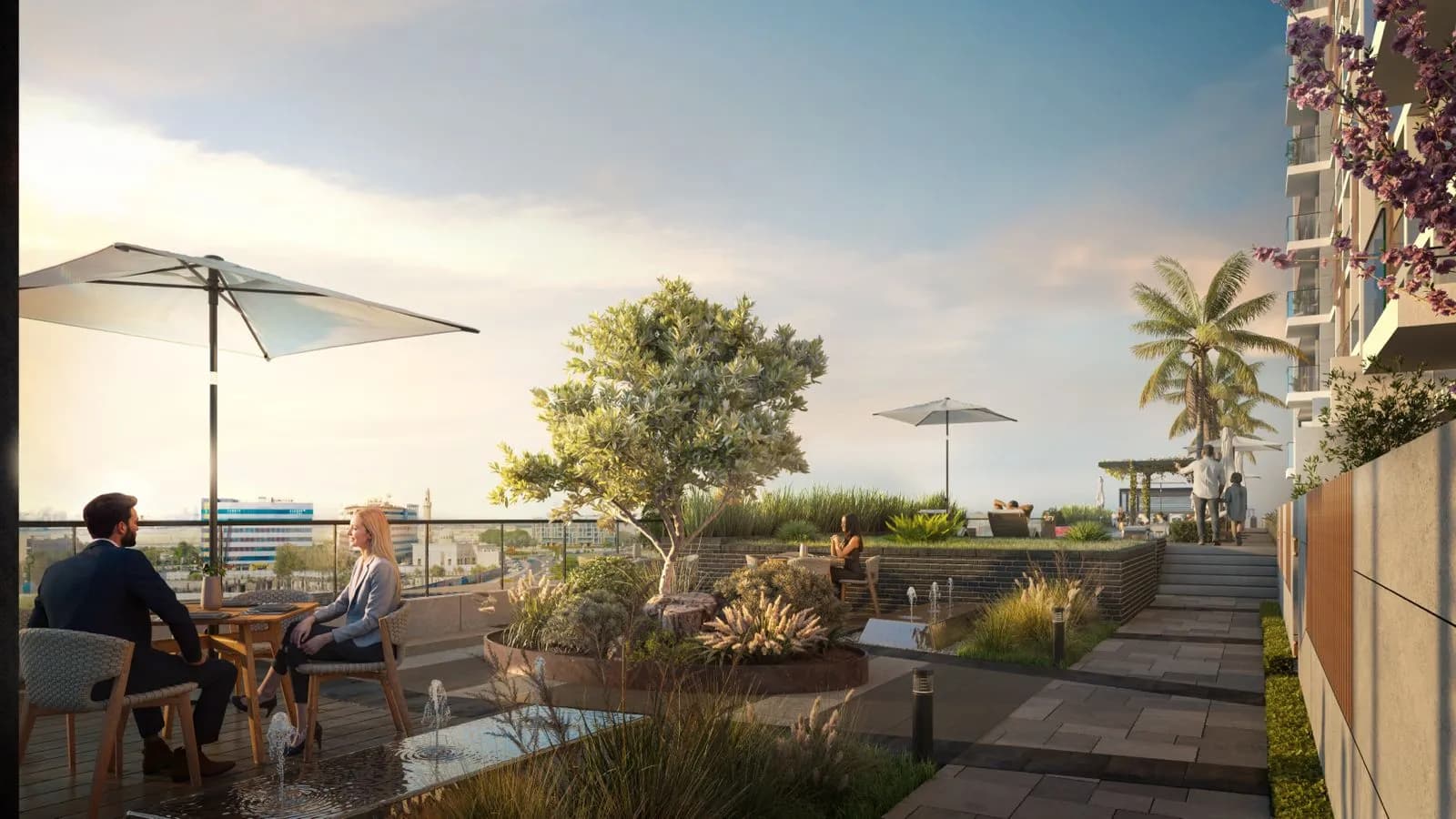 Verdana IX amenity Shaded Seating Areas - Dubai Investments Park, Dubai - by Reportage Properties