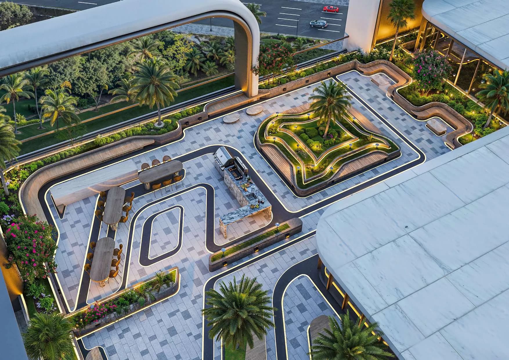 Verde by Vision amenity BBQ Area - Dubai Sports City, Dubai - by Vision Developments