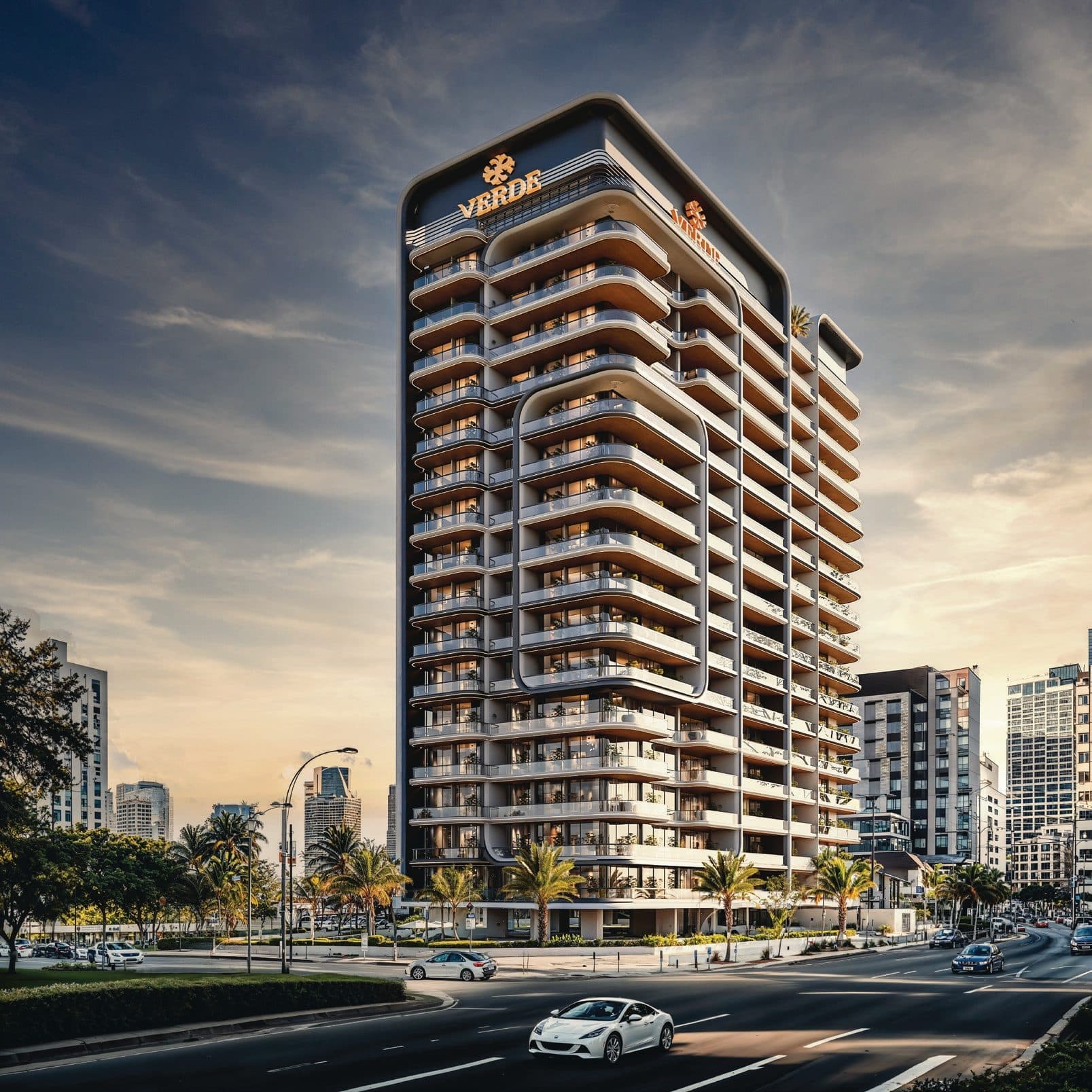 Verde by Vision exterior view - Dubai Sports City, Dubai - by Vision Developments