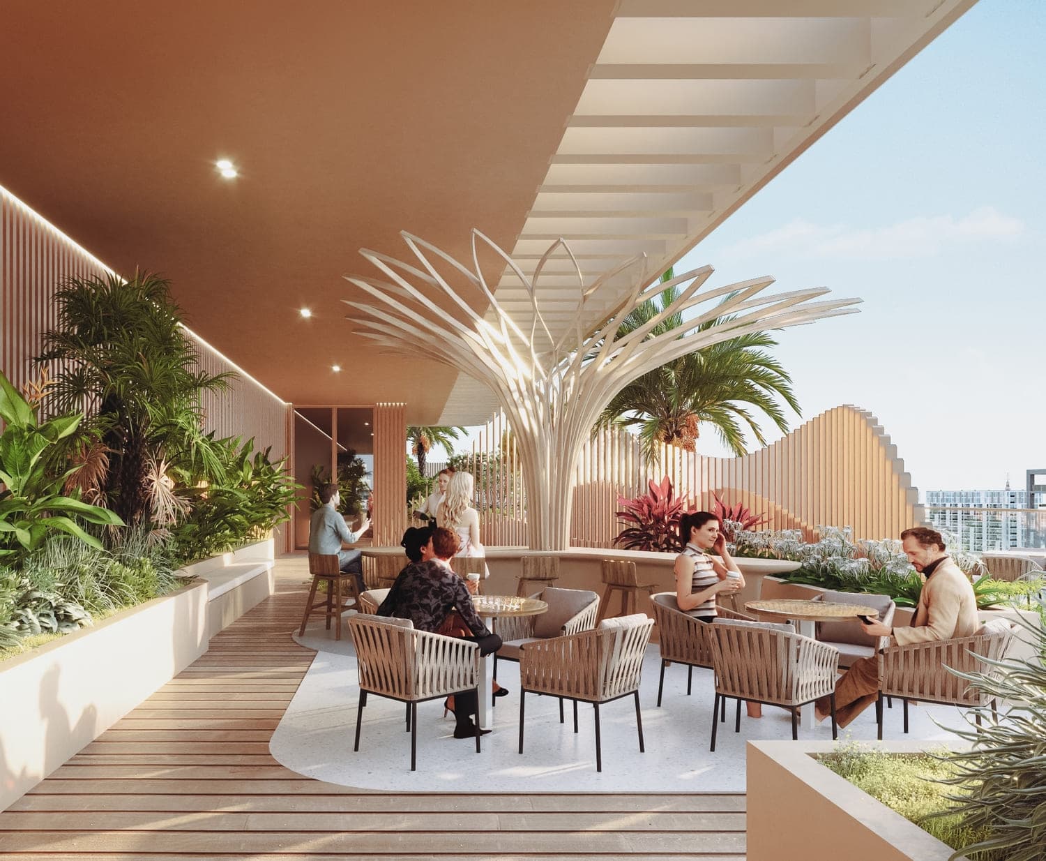 Vestoria Bay amenity Bbq & Dining Area in Dubai Islands, Dubai, by Ahmadyar Real Estate Development