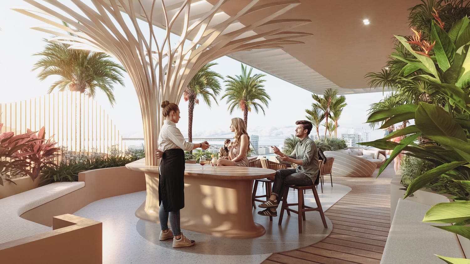 Vestoria Bay amenity Signature Bar Counter in Dubai Islands, Dubai, by Ahmadyar Real Estate Development