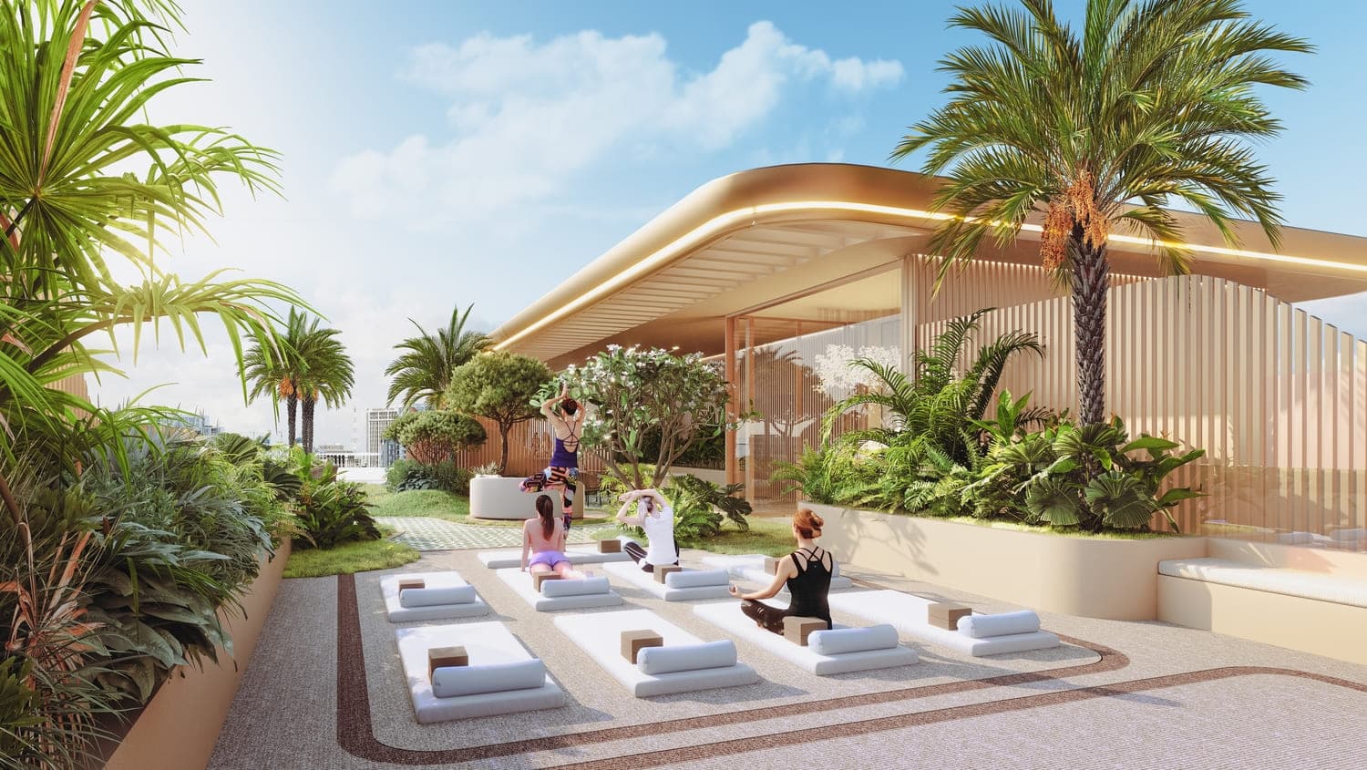 Vestoria Bay amenity Yoga & Aerobics Area in Dubai Islands, Dubai, by Ahmadyar Real Estate Development