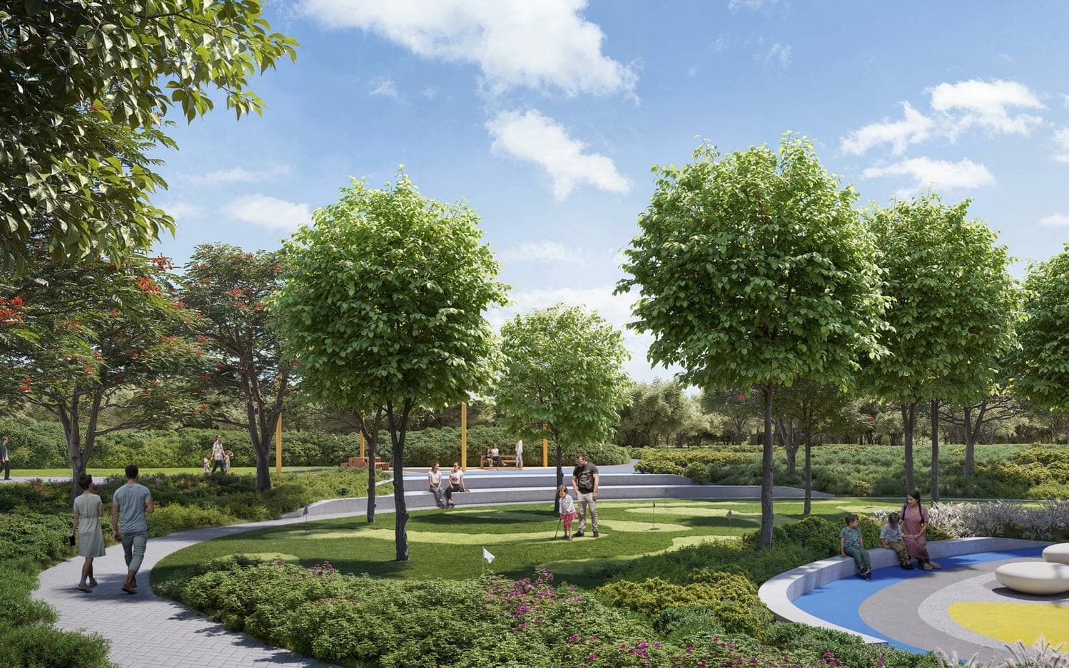 Vida Residences Hillside amenity Golf Putting Green - Dubai Hills, Dubai - by Emaar