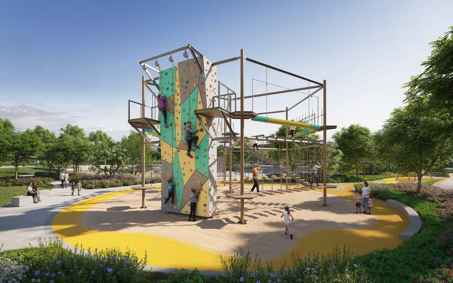 Vida Residences Hillside amenity Rope Course - Dubai Hills, Dubai - by Emaar