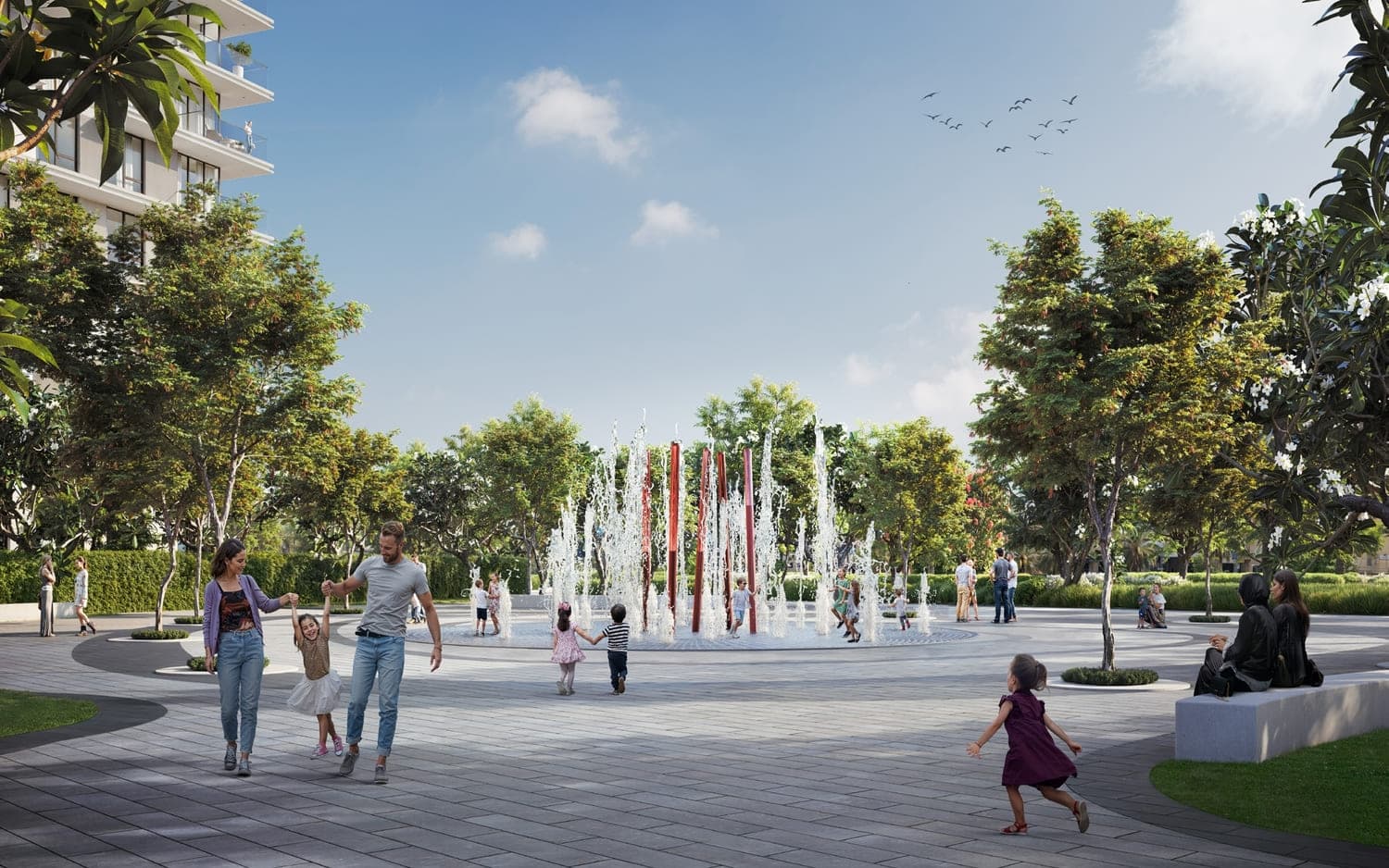 Vida Residences Hillside amenity The Plaza - Dubai Hills, Dubai - by Emaar
