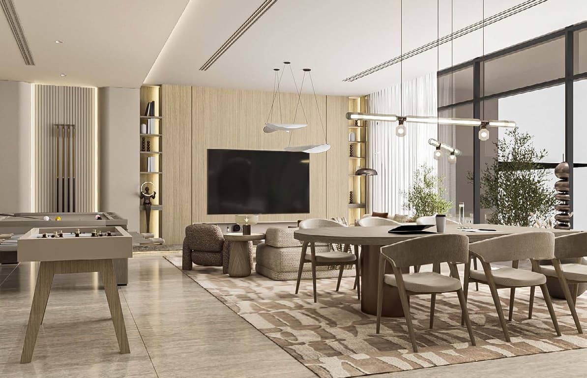 Vida Residences Saadiyat Island amenity Indoor Club Lounge - Al Saadiyat island, Dubai - by ALAIN