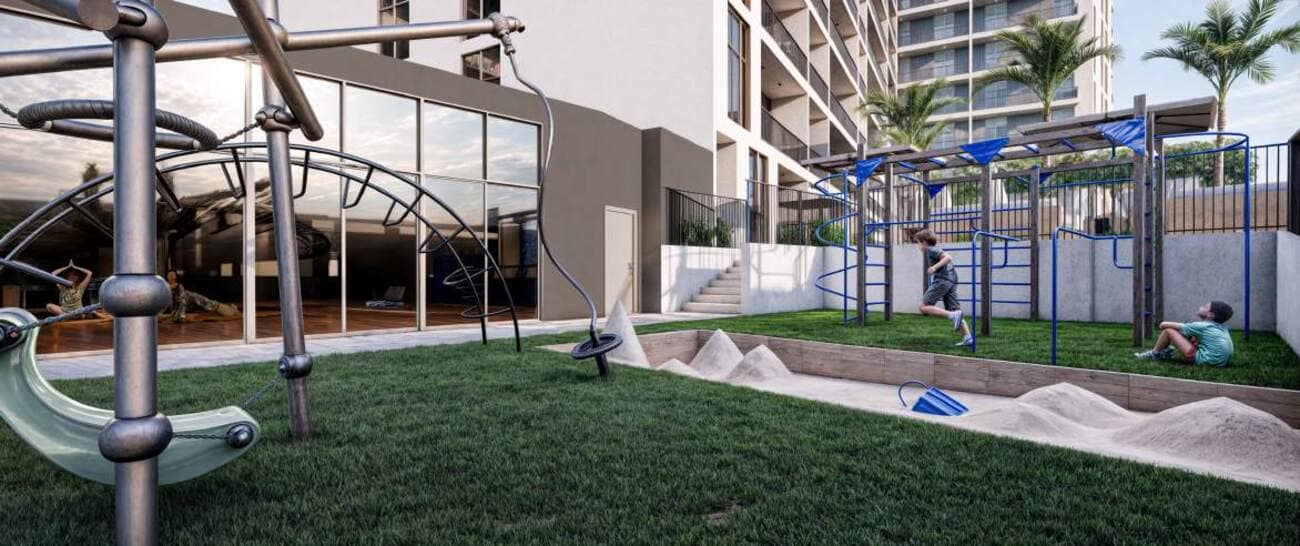 Viera Residences amenity Outdoor Kids Area - Dubai Production City, Dubai - by Vantage Ventures