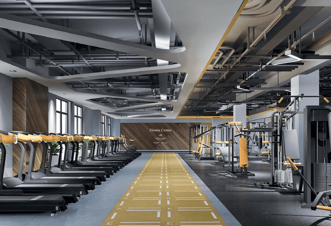 Viewz amenity Gymnasium in JLT (Jumeirah Lake Towers), Dubai, by Danube