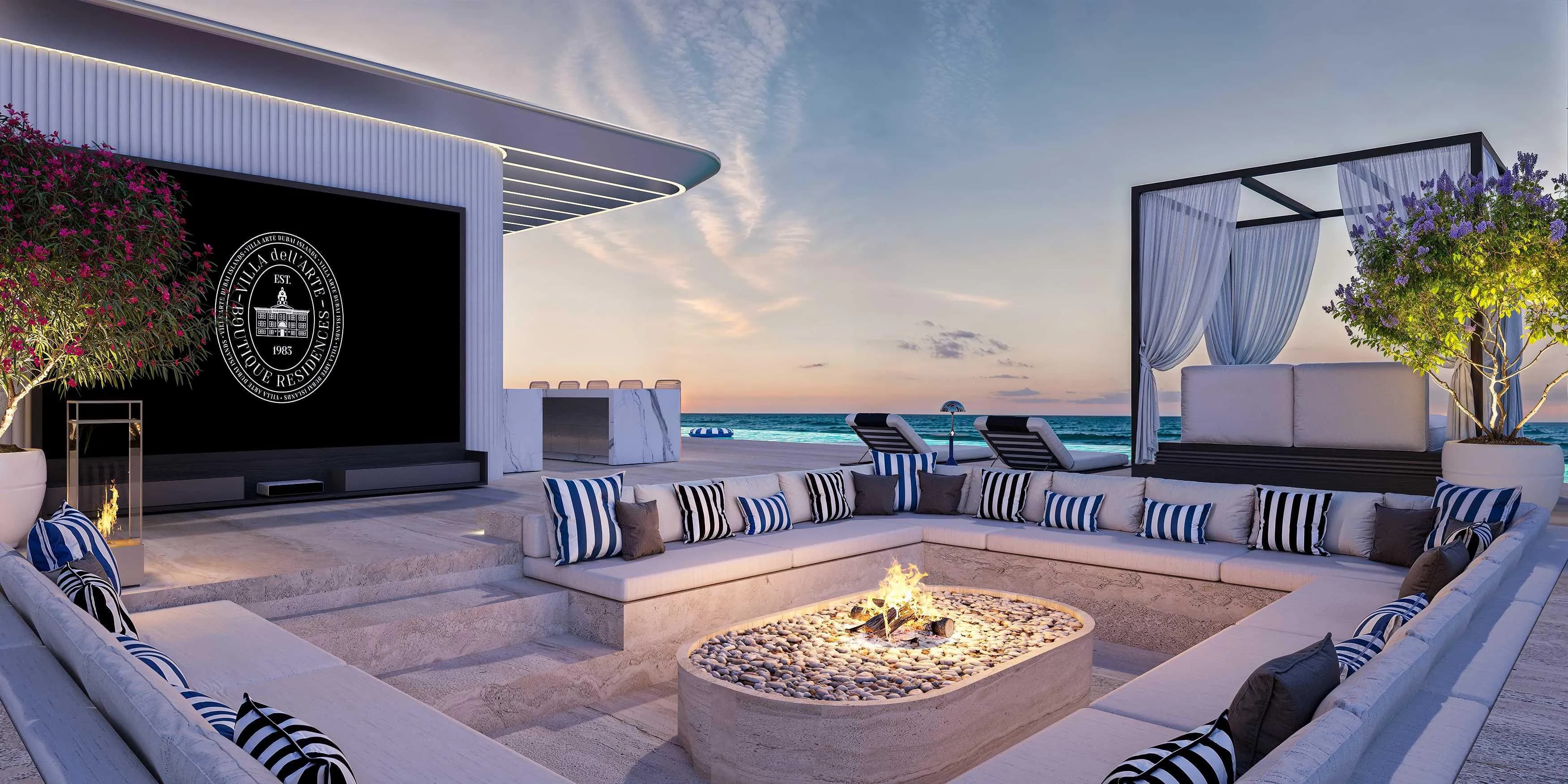 Villa Del Arte amenity BBQ Area - Dubai Islands, Dubai - by Mr. Eight Development