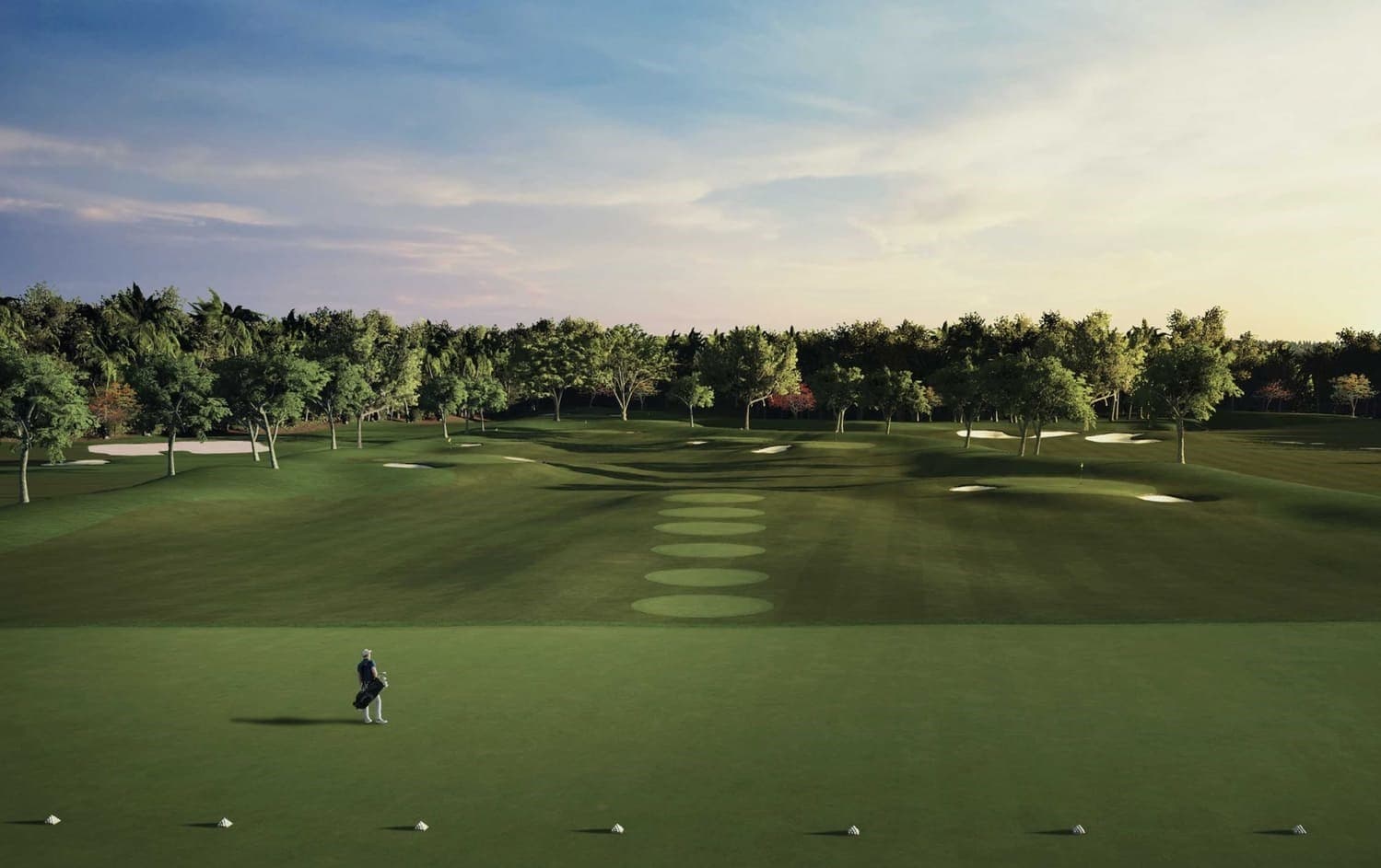 Villa Del Brunello amenity Golf Court - Dubai Islands, Dubai - by Mr. Eight Development