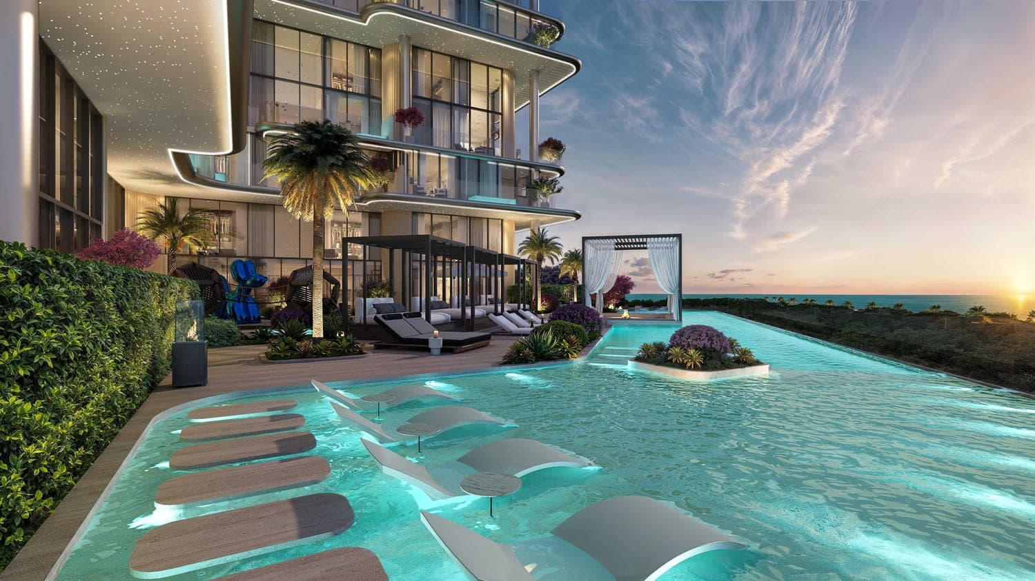 Villa Del Brunello amenity Infinity Pools - Dubai Islands, Dubai - by Mr. Eight Development
