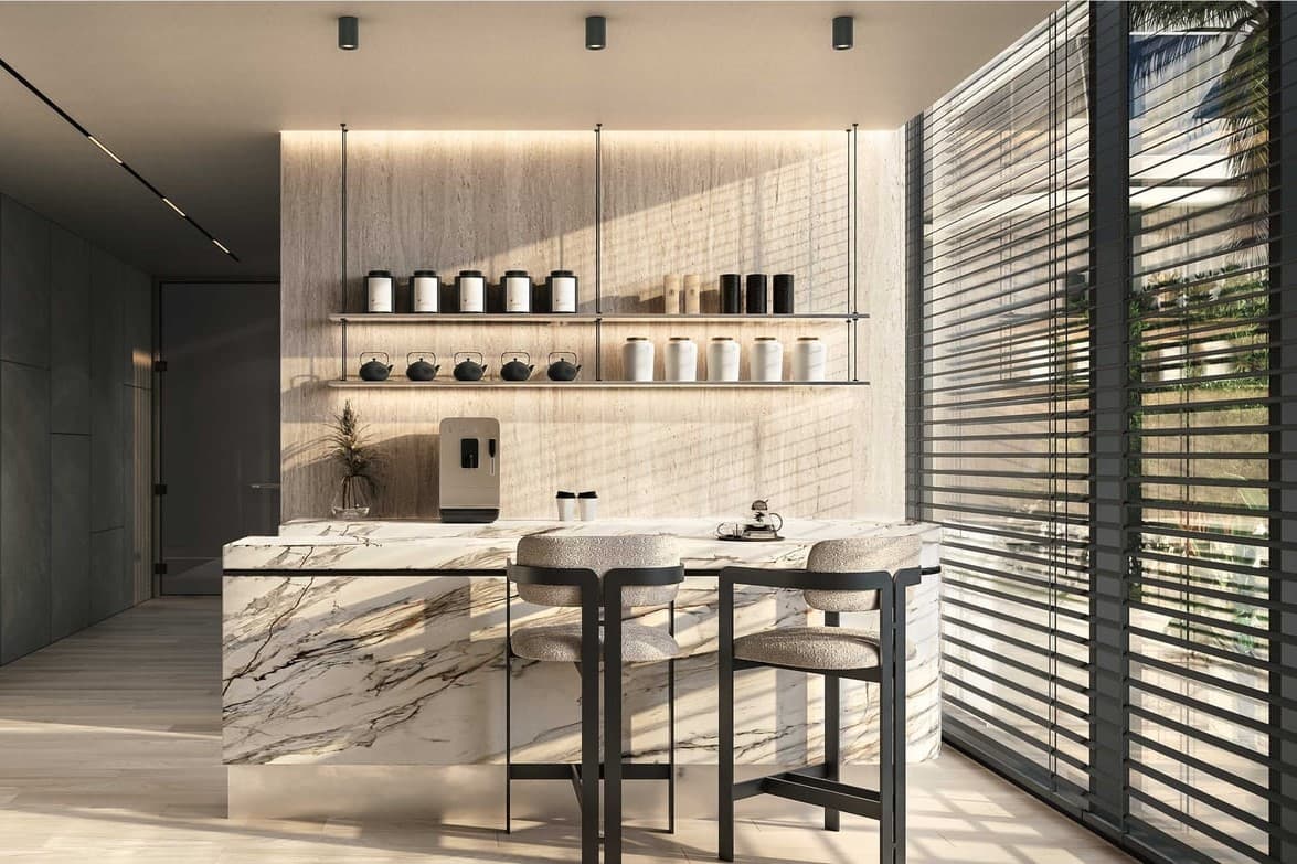 Villa Del Brunello amenity Tranquil Tea Lounge - Dubai Islands, Dubai - by Mr. Eight Development