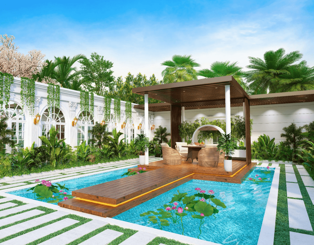 Vincitore Aqua Flora amenity Bbq Area - Al Barsha, Dubai - by Vincitore