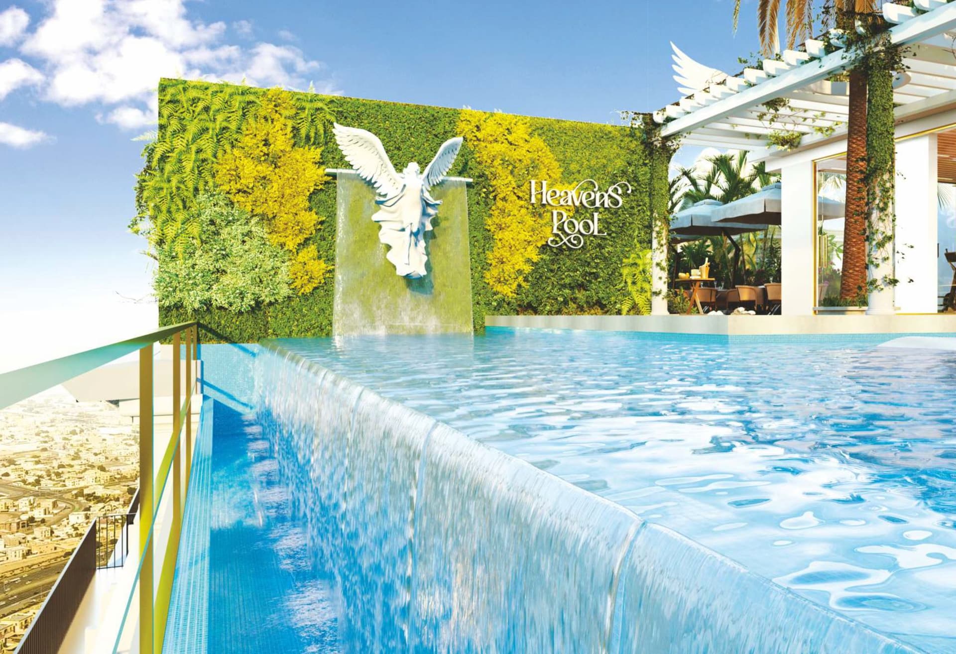 Vincitore Volare amenity Sky Pool in Arjan, Dubai