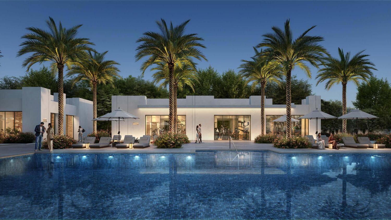 Vindera at The Valley amenity Landscaped Pool Deck in The Valley, Dubai, by Emaar