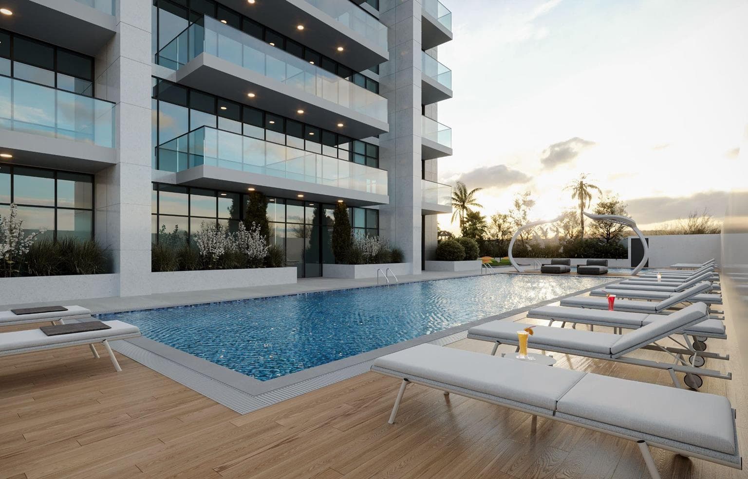 Violet Tower amenity Swimming Pool - JVC (Jumeirah Village Circle), Dubai - by Dubai Investments Real Estate