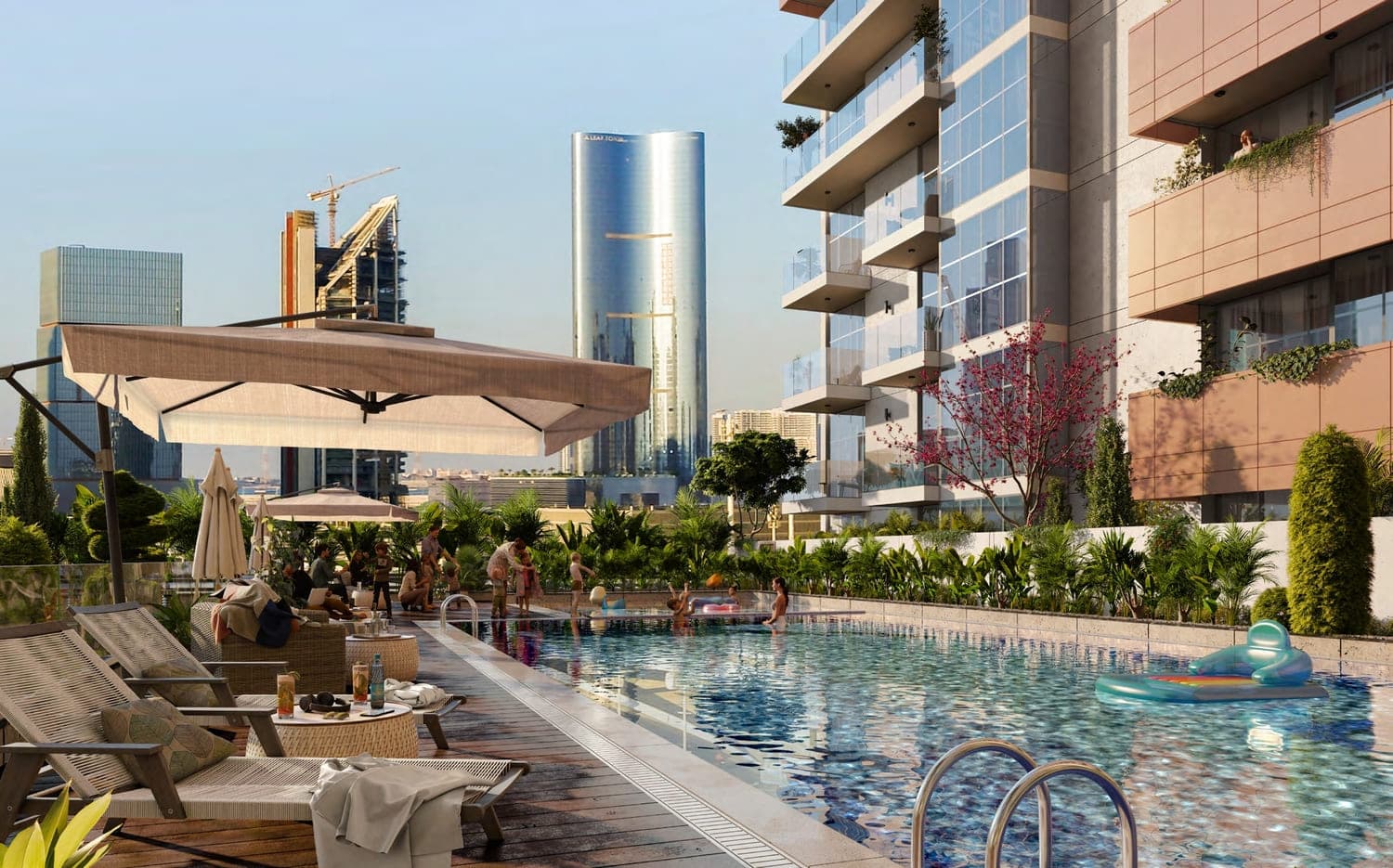 Vista 3 amenity Kids Swimming Pool in Abu Dhabi, by Reportage Properties