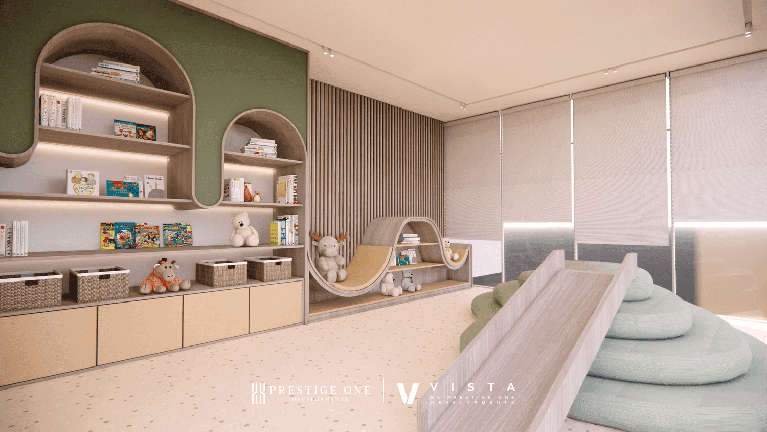 Vista by Prestige One amenity Indoor & Outdoor Kids Play Area - Dubai Sports City, Dubai - by Prestige One Developments