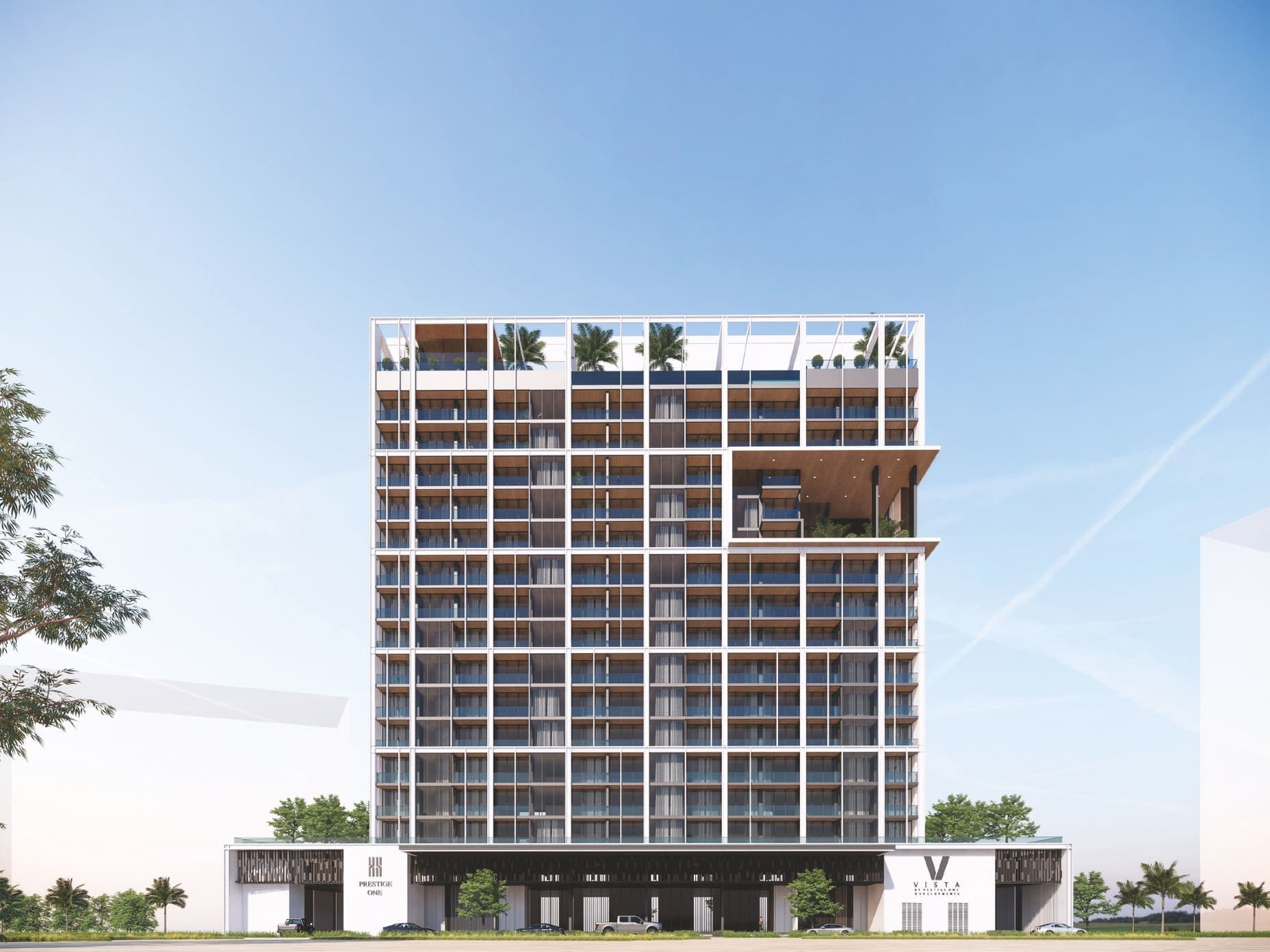 Vista by Prestige One exterior view - Dubai Sports City, Dubai - by Prestige One Developments