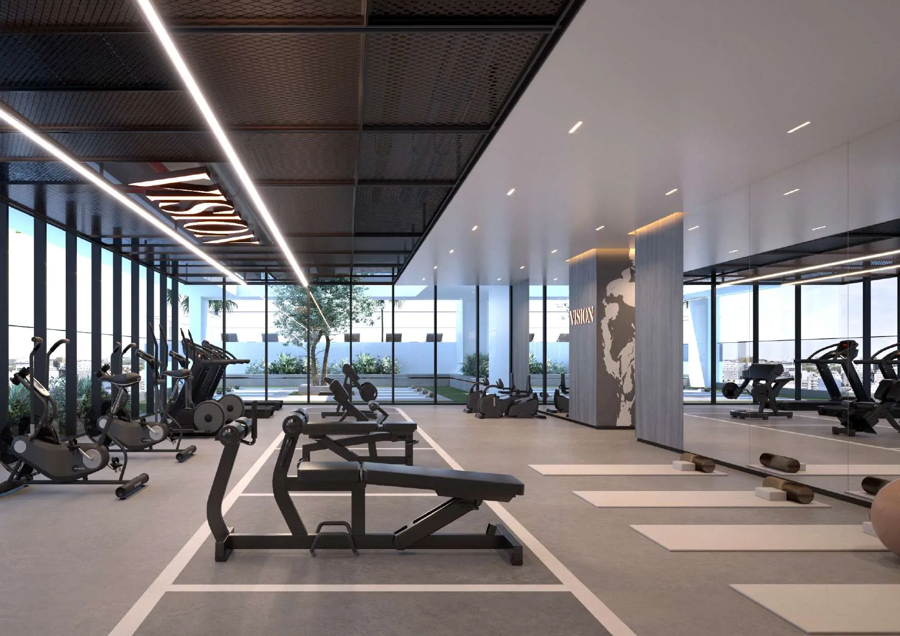 Vista by Vision amenity Gym - Dubai Production City, Dubai - by Vision Developments