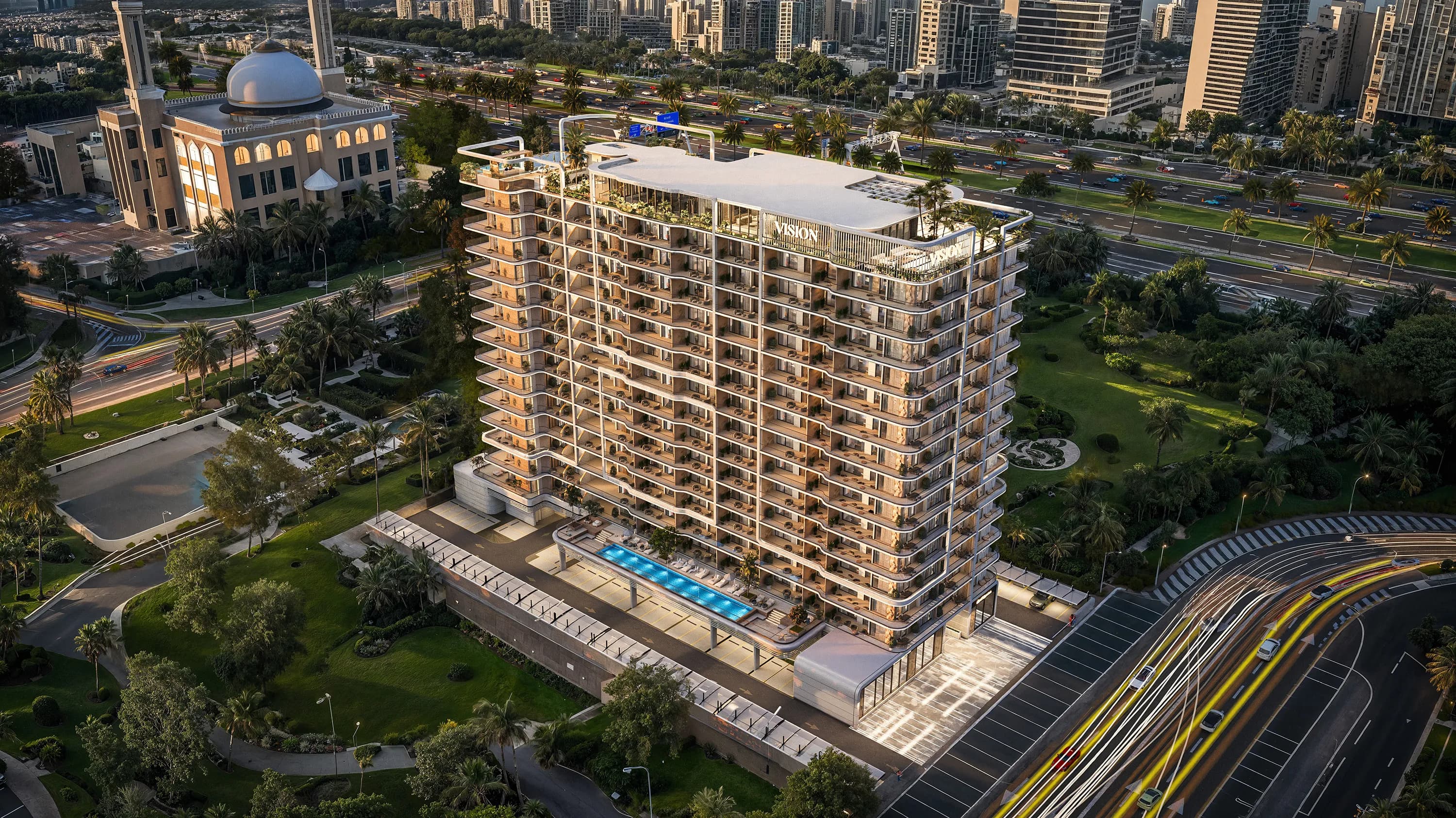Vista by Vision exterior view - Dubai Production City, Dubai - by Vision Developments