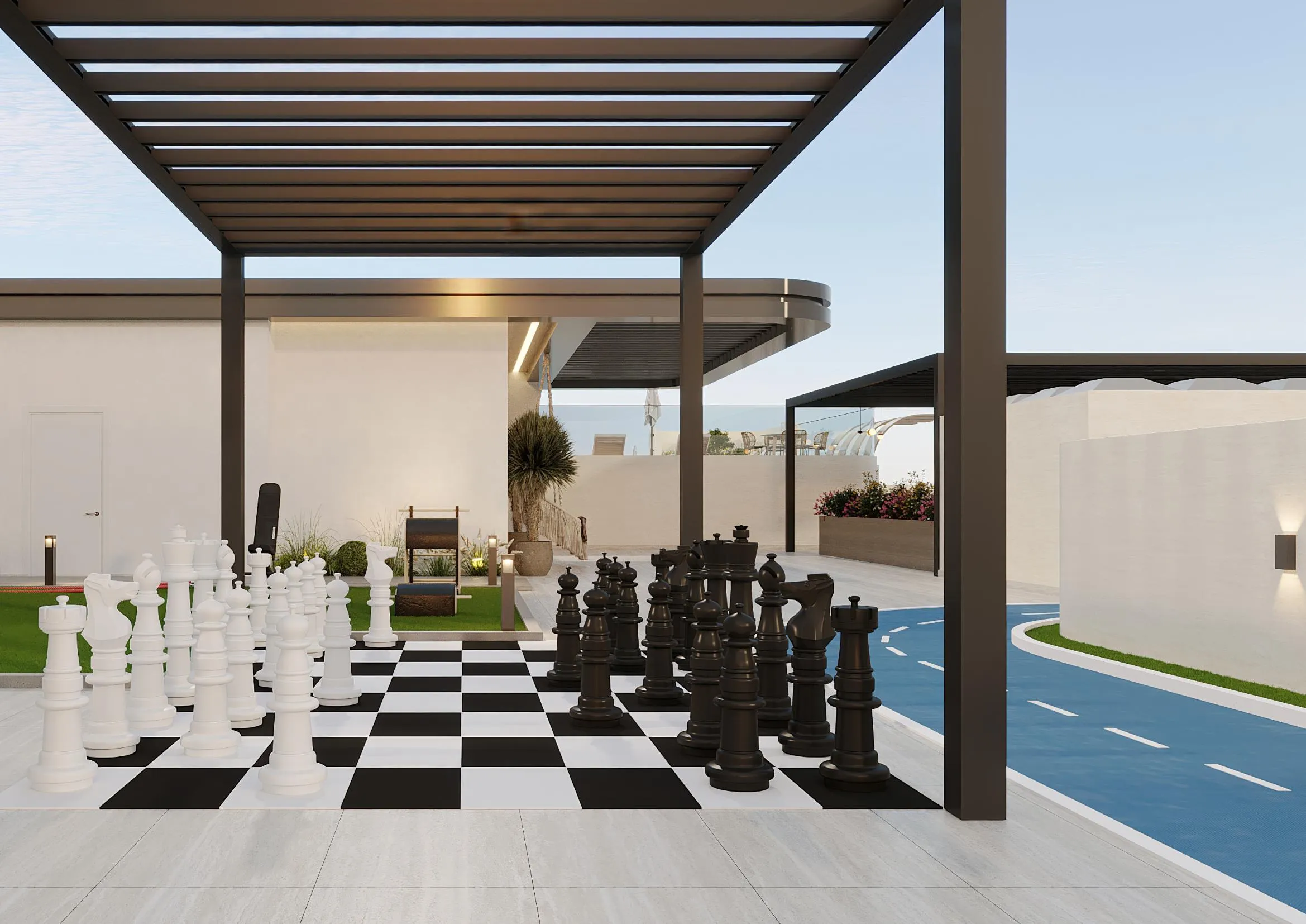 Vivida Residences amenity Giant Chess Board - Dubai South, Dubai - by NAMO Development