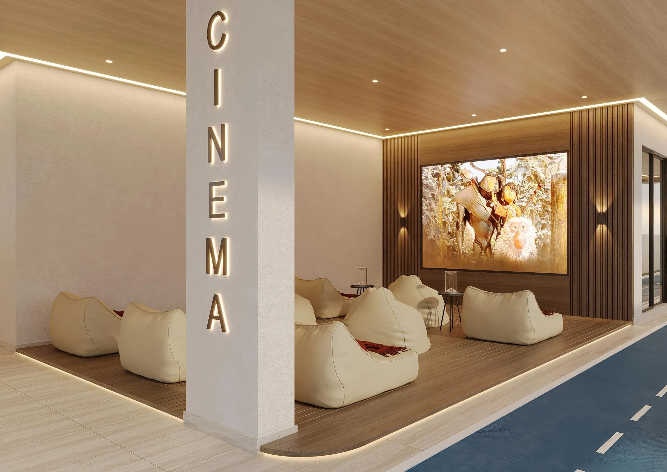 Vivida Residences amenity Outdoor Cinema - Dubai South, Dubai - by NAMO Development