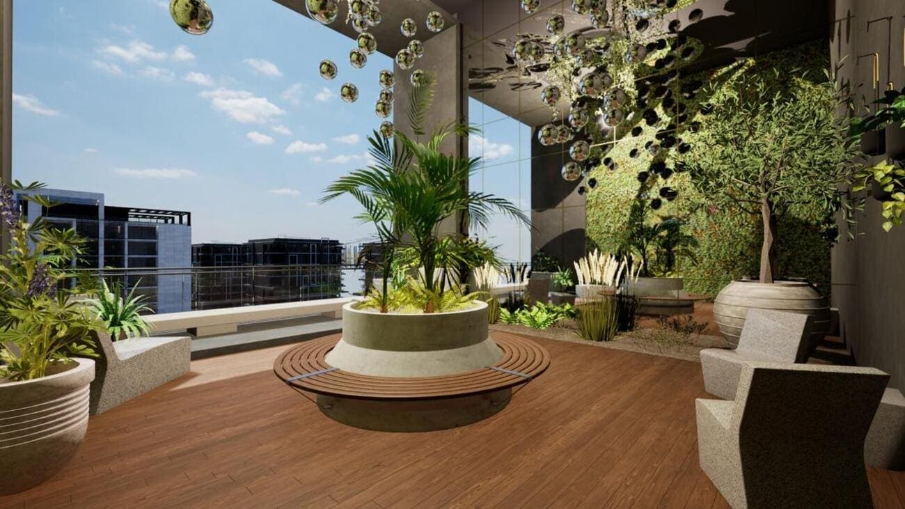 VOI Residence amenity Terrace Garden - Dubai South, Dubai - by HVM Living