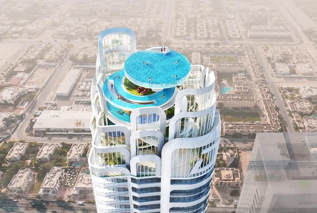 Volta amenity Sky Pool in Business Bay, Dubai, by DAMAC