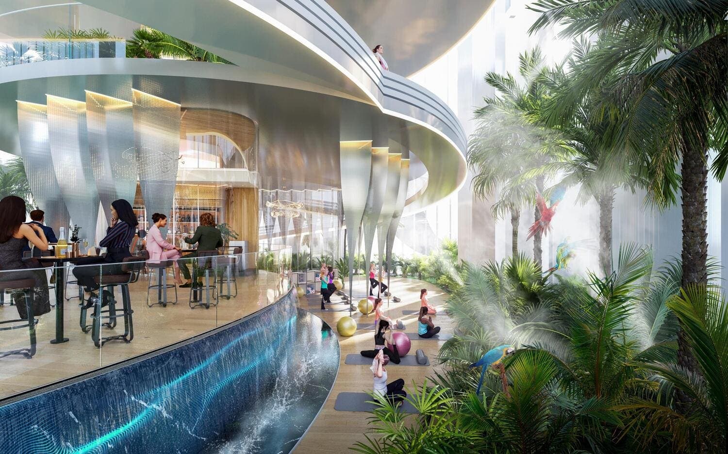 Volta amenity Sky Yoga in Business Bay, Dubai, by DAMAC