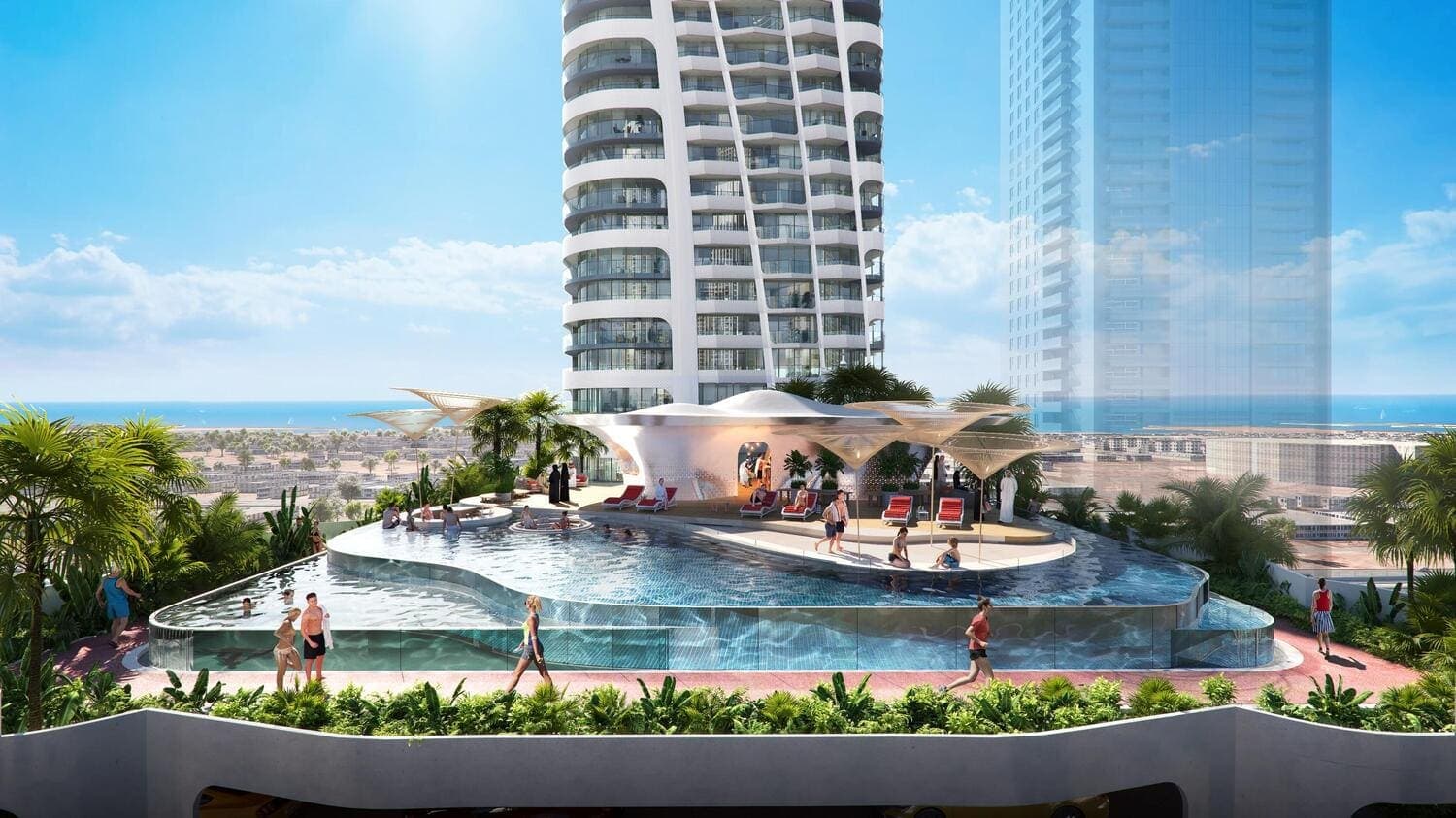 Volta amenity Swimming Pool in Business Bay, Dubai, by DAMAC