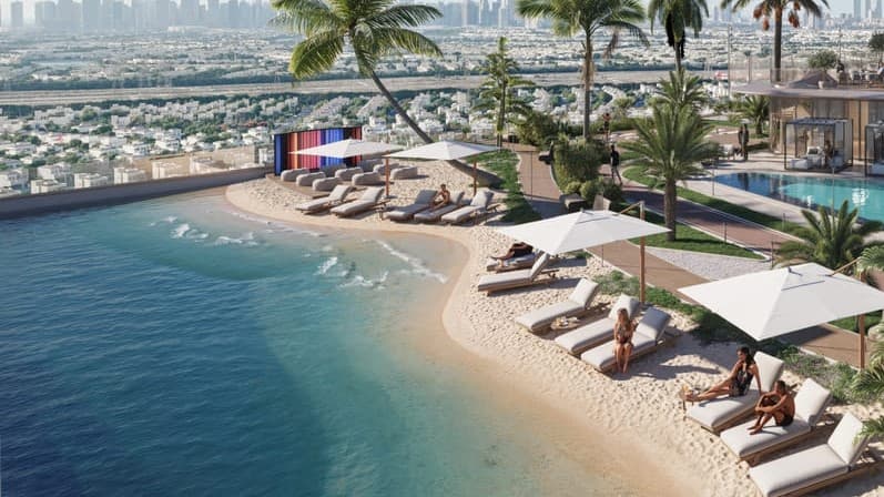 Voxa Pantheon amenity Beach Pool - JVT (Jumeirah Village Triangle), Dubai - by Pantheon