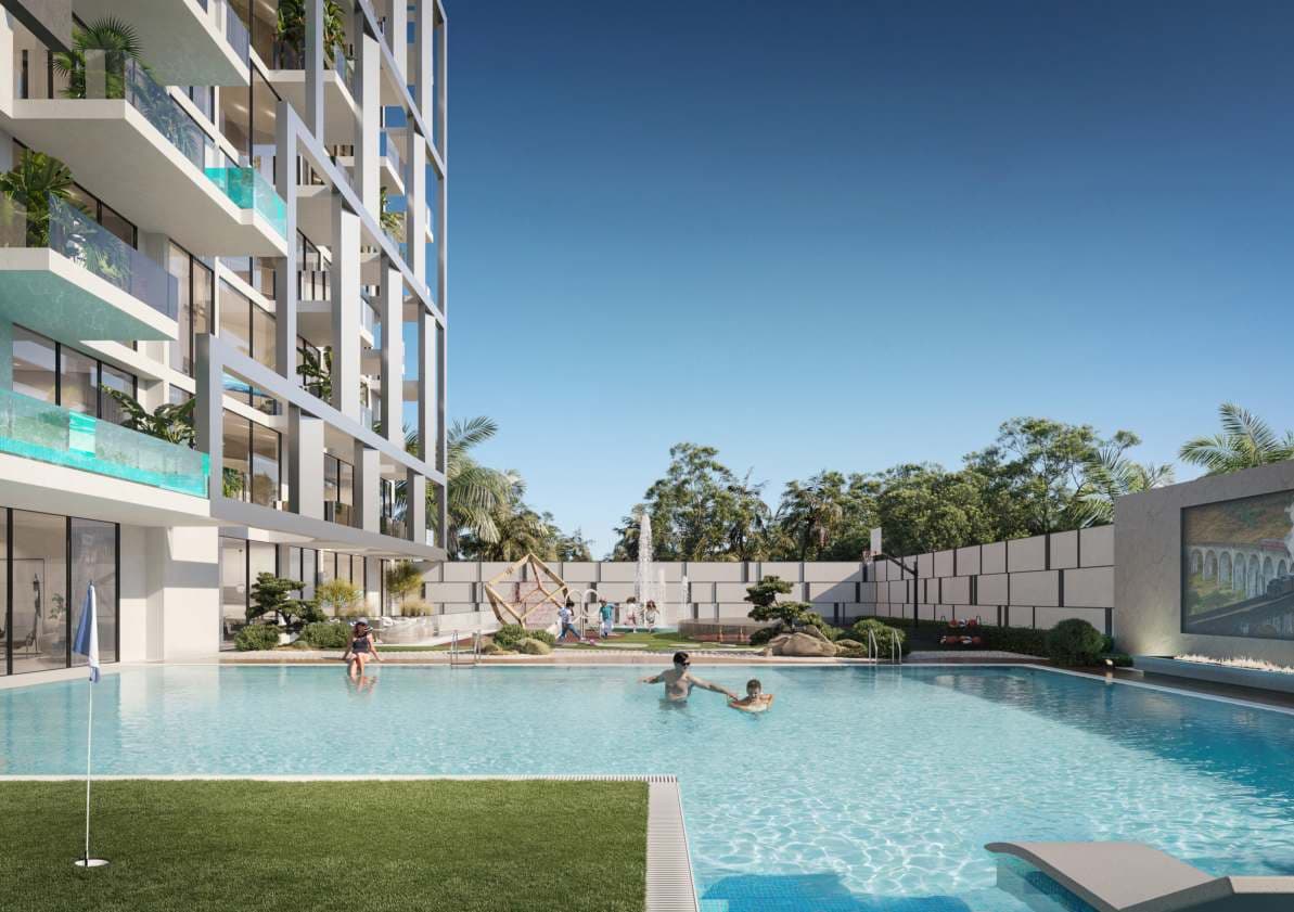 Vue by Crystal Bay amenity Pool - JVC (Jumeirah Village Circle), Dubai - by Crystal Bay Development