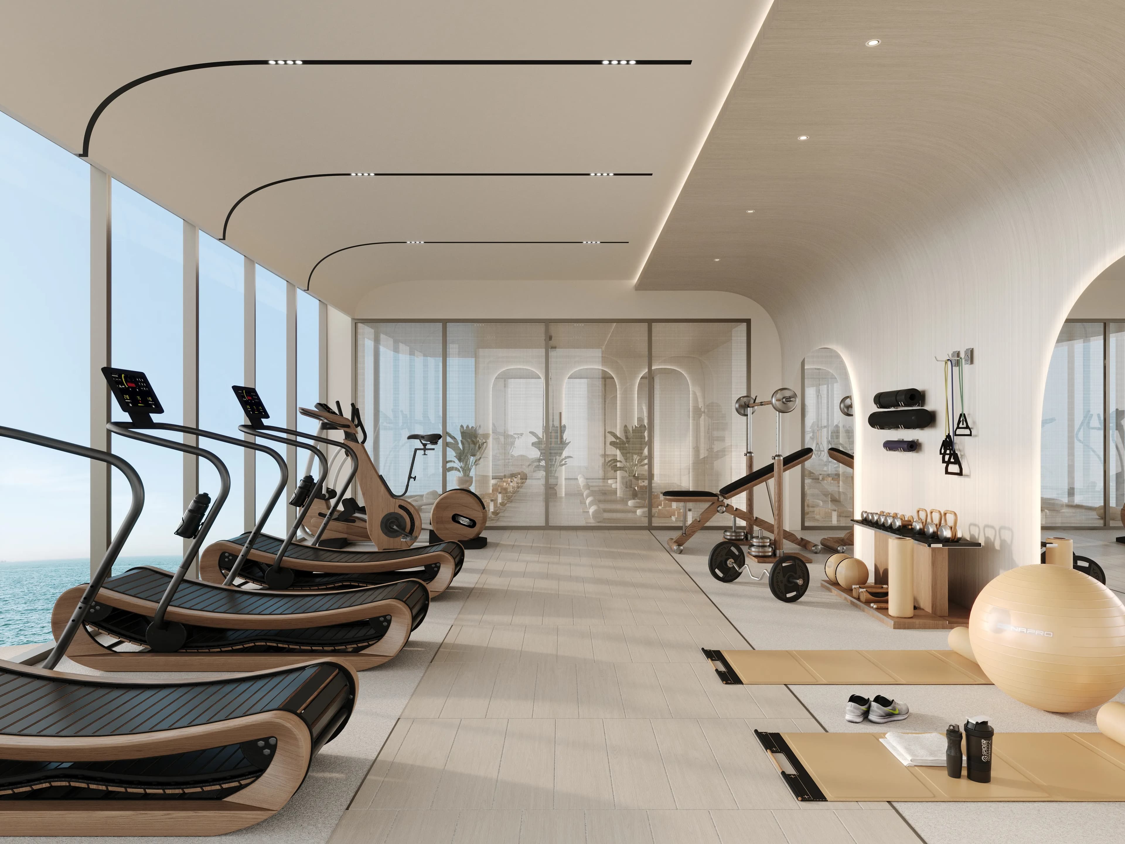Vue Dorée amenity Gym - Palm Deira, Dubai - by Crystal Bay Development