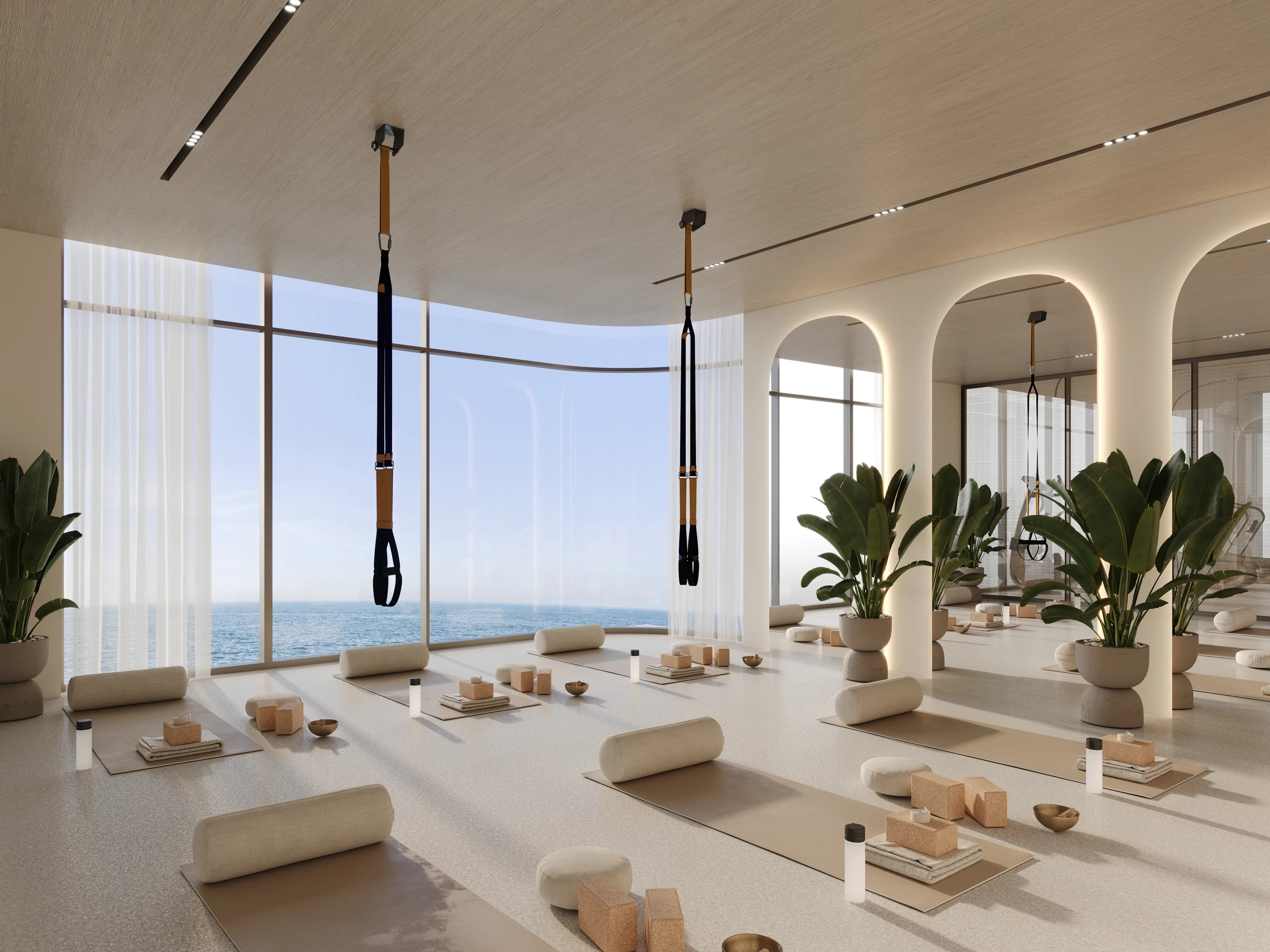 Vue Dorée amenity Yoga Area - Palm Deira, Dubai - by Crystal Bay Development