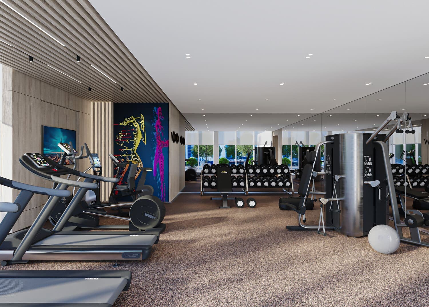 Vyb at Business Bay amenity Gym - Business Bay, Dubai - by Ginco Properties