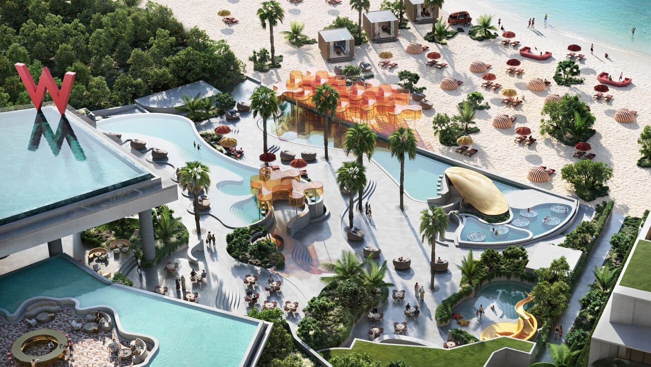 W Hotels and Residences Al Marjan amenity Pools & Beach Access - Al Marjan Island, Dubai - by Dalands Holding FZ LLC