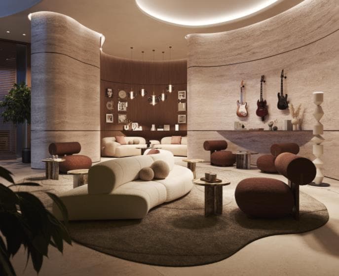 W Residences by Taraf amenity Clubhouse in Al Maryah Island, Abu Dhabi, by Taraf Holding