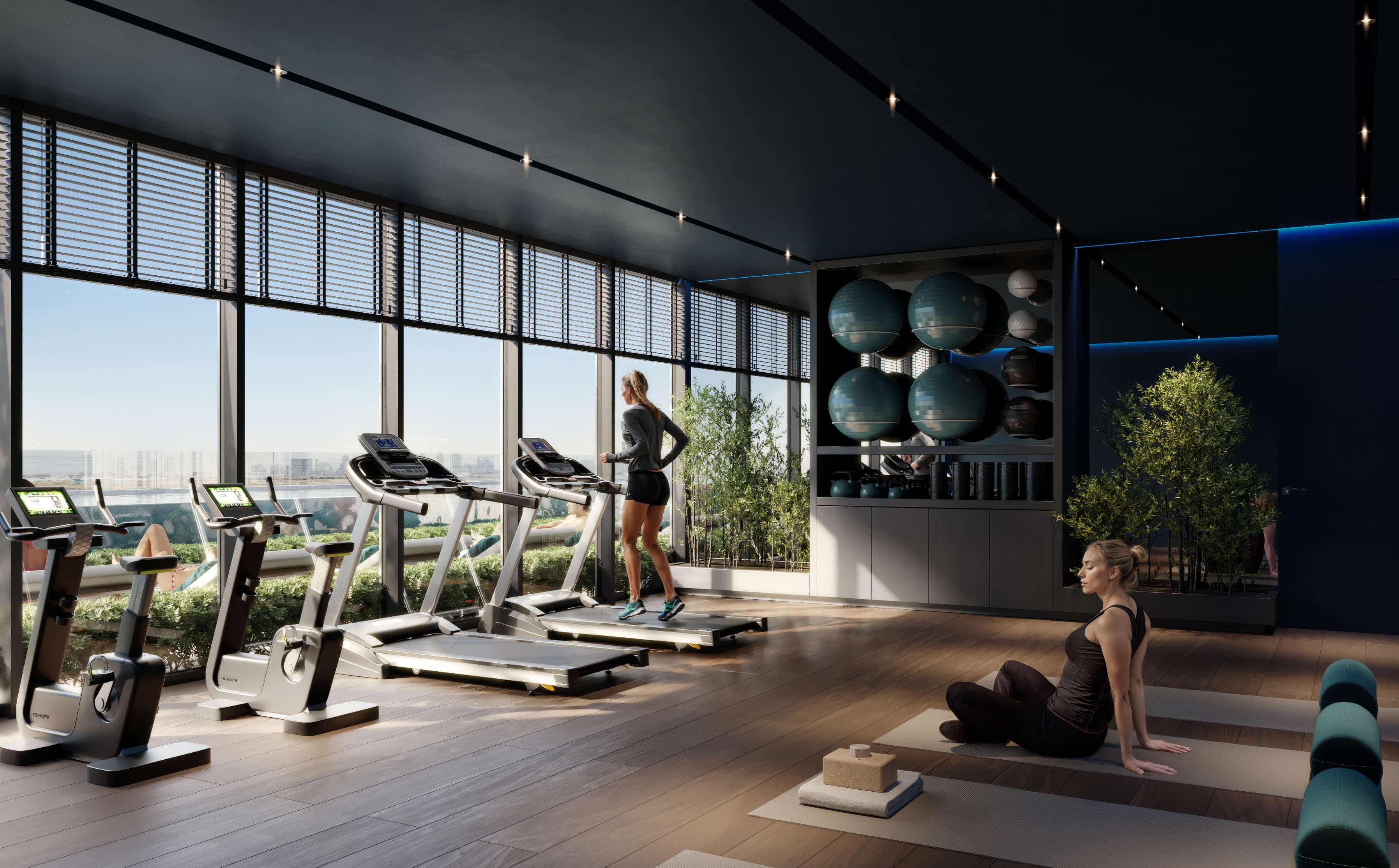 W1NNER Tower amenity Gym & Pilates - JVT (Jumeirah Village Triangle), Dubai - by Object 1