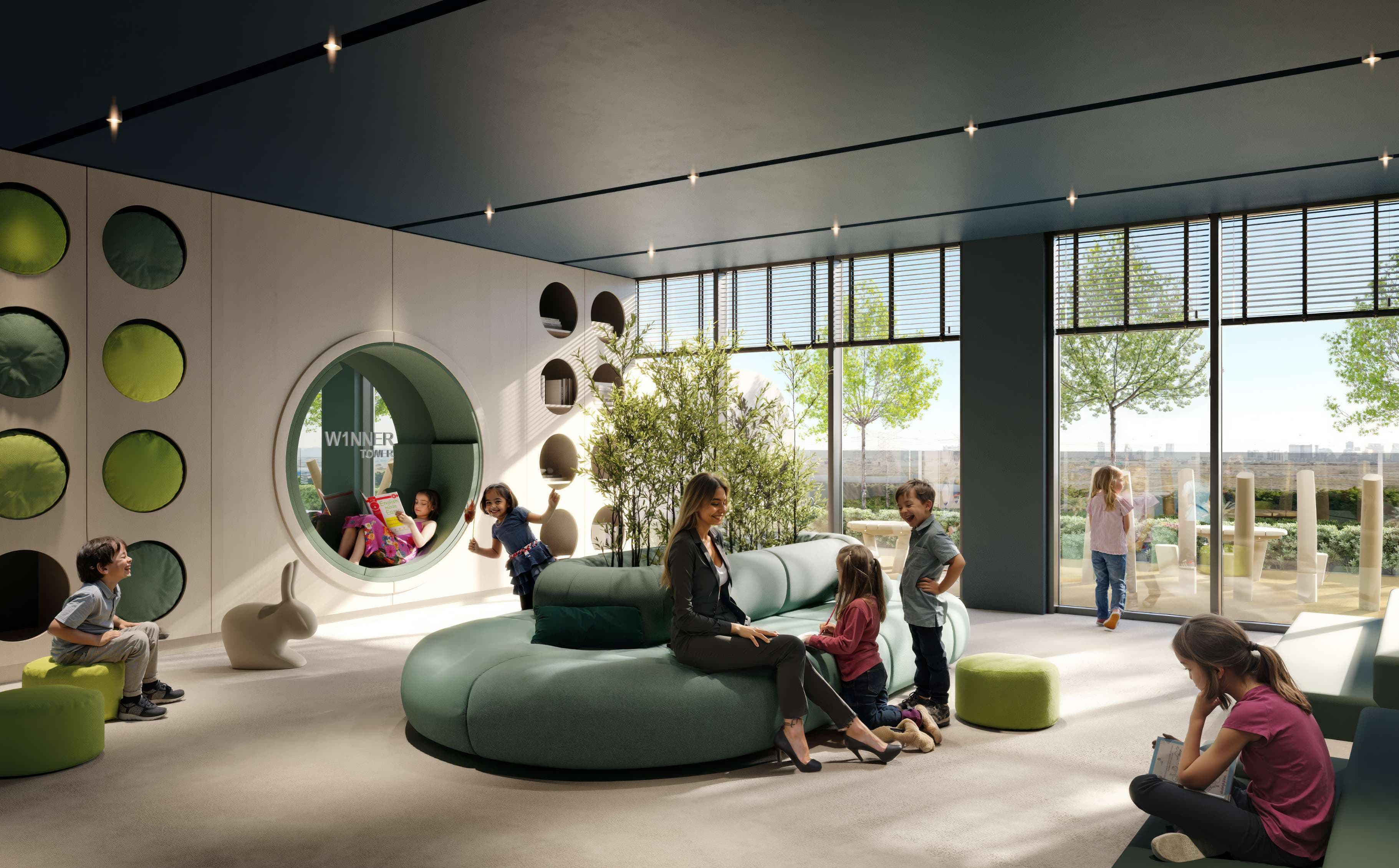 W1NNER Tower amenity Kids Play Area - JVT (Jumeirah Village Triangle), Dubai - by Object 1
