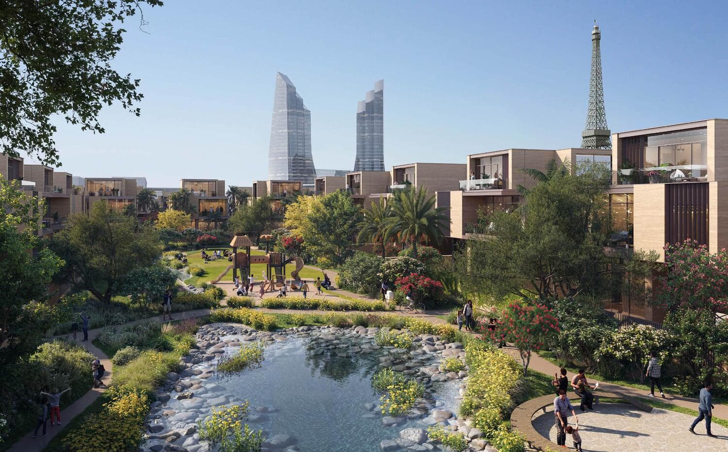 Waada Dubai South amenity Pocket Parks With Children’S Playgrounds - Dubai Industrial City, Dubai - by BT Properties