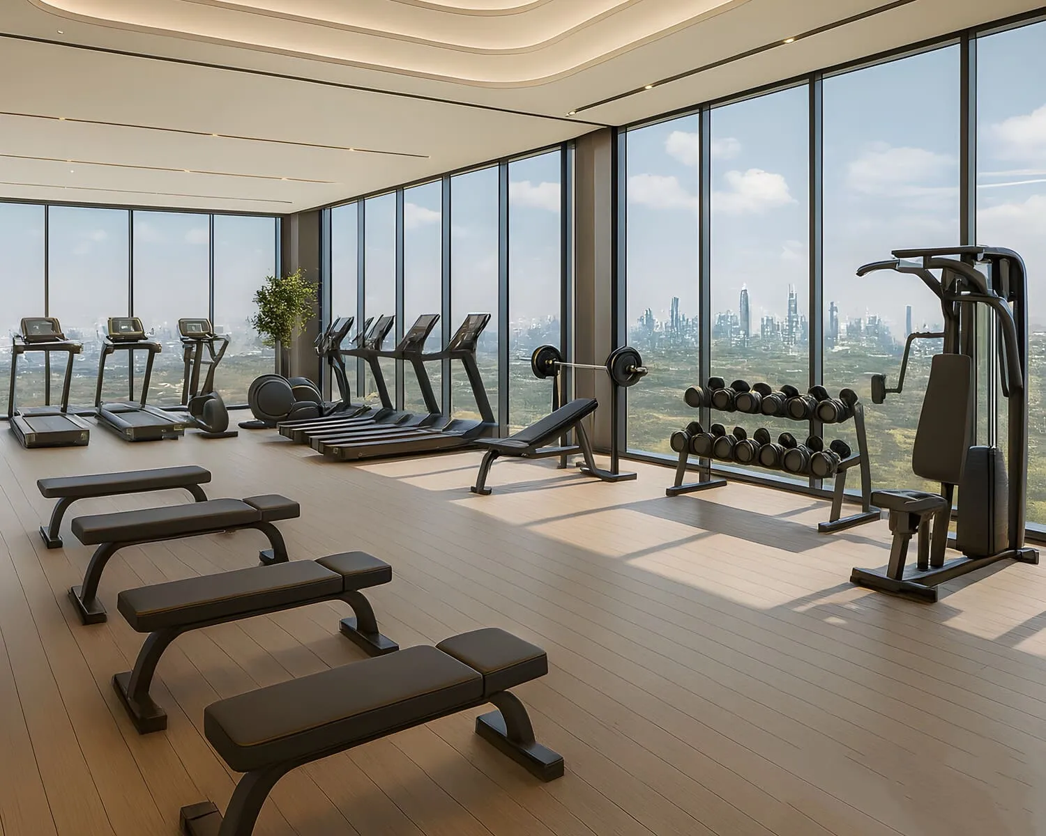 Wadi Hills amenity Gym - Dubai Residence Complex, Dubai - by HRE Development