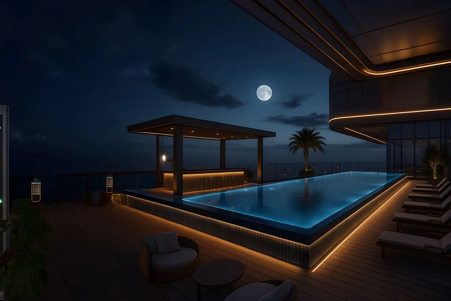 Wadi Hills amenity Infinity Pool - Dubai Residence Complex, Dubai - by HRE Development
