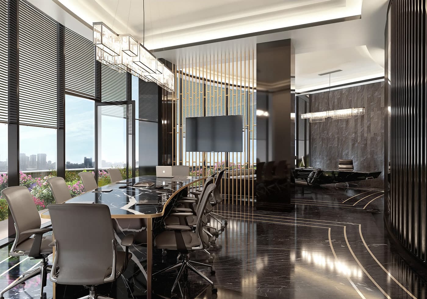 Waldorf Astoria Residences amenity Business Centre - Al Jazeera Al Hamra, Dubai - by Al Hamra
