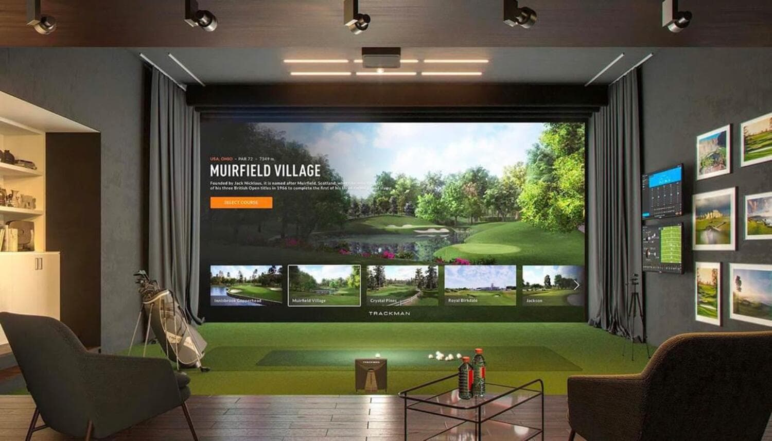 Waldorf Astoria Residences amenity Golf & Sports Simulation Room - Al Jazeera Al Hamra, Dubai - by Al Hamra